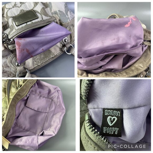 Authentic COACH # 16732 Poppy Patchwork Rocker Tote Satchel /Shoulder Bag - Picture 11 of 14